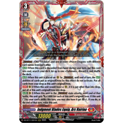 Vanguard_TCG_card_DZ-BT11_001EN_RRR_Judgment_Blades_Equip_Ars_Vairina_Symphony_of_Might_Bloom