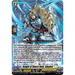 Vanguard_TCG_card_DZ-BT11_010EN_RRR_Knight_of_Sworn_Oath_Ednyfed_Symphony_of_Might_Bloom