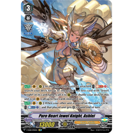 Details about   Cardfight Vanguard V-SS08 Pure Heart Jewel Knight Ashlei Royal Paladin Playset 