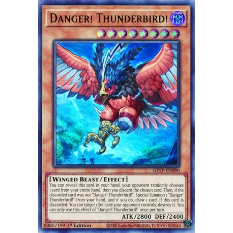 Danger GFTP-EN090 Ghost from the Past Yugioh Thunderbird