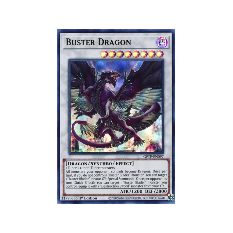 Buster Dragon  GFTP-EN097  Ultra Rare        1st NM Yugioh 
