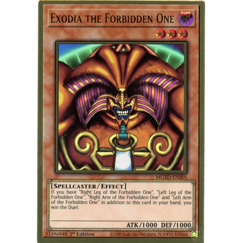 MGED-EN005 Exodia the Forbidden One Maximum Gold: El Dorado - Card Yu-