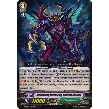 Vanguard_TCG_card_G-EB02_005EN_RRR_Intimidating_Mutant_King_Darkface_Alicides_The_AWAKENING_ZOO
