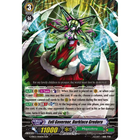 Vanguard_TCG_card_G-EB02_006EN_RRR_Evil_Governor_Darkface_Gredora_The_AWAKENING_ZOO