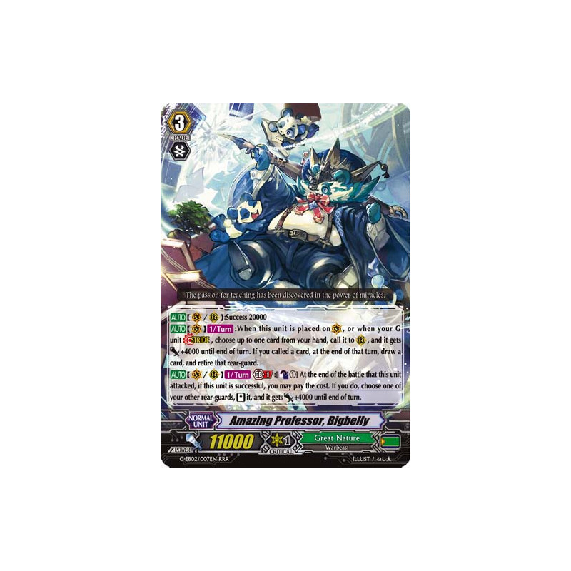 Vanguard_TCG_card_G-EB02_007EN_RRR_Amazing_Professor_Bigbelly_The_AWAKENING_ZOO