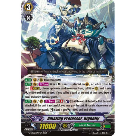 Vanguard_TCG_card_G-EB02_007EN_RRR_Amazing_Professor_Bigbelly_The_AWAKENING_ZOO
