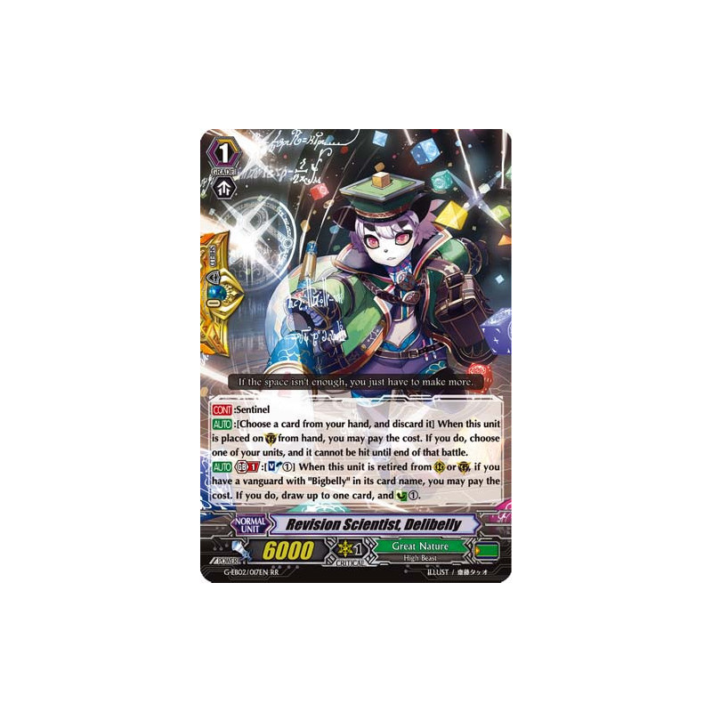 Vanguard_TCG_card_G-EB02_017EN_RR_Revision_Scientist_Delibelly_The_AWAKENING_ZOO