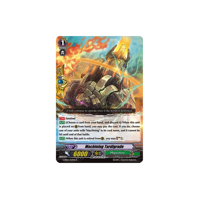 Vanguard_TCG_card_G-EB02_029EN_R_Machining_Tardigrade_The_AWAKENING_ZOO