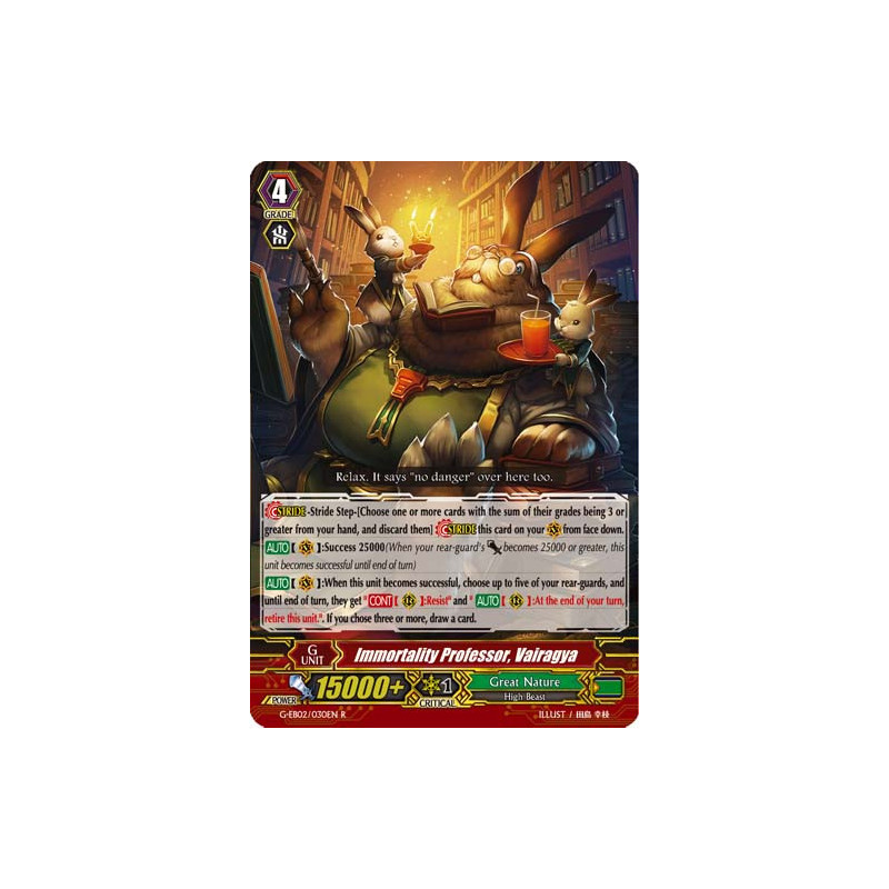 Vanguard_TCG_card_G-EB02_030EN_R_Immortality_Professor_Vairagya_The_AWAKENING_ZOO