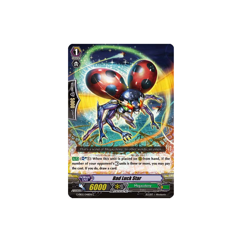 Vanguard_TCG_card_G-EB02_048EN_C_Bad_Luck_Star_The_AWAKENING_ZOO