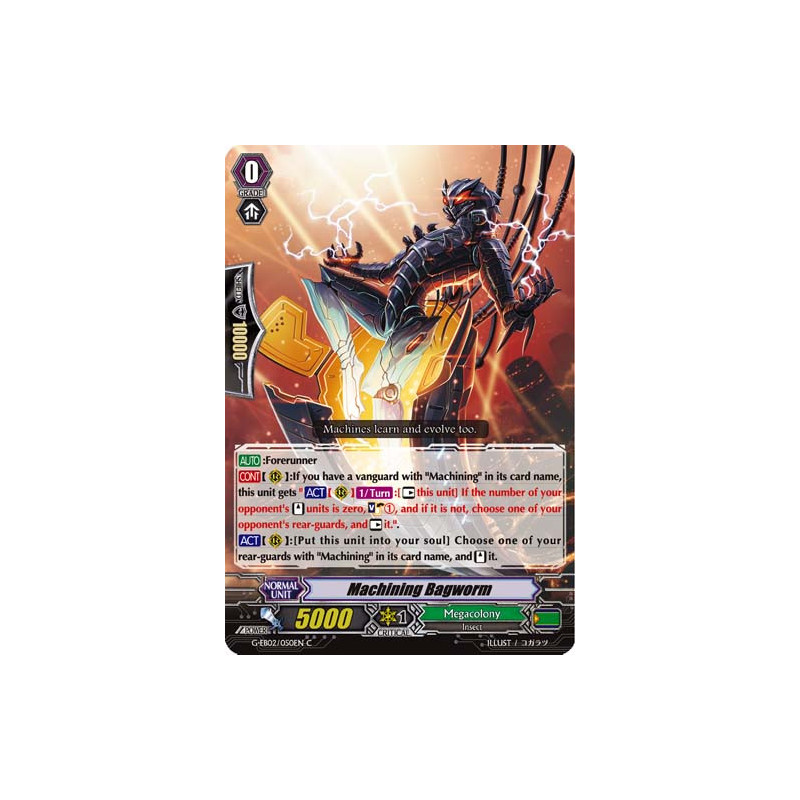 Vanguard_TCG_card_G-EB02_050EN_C_Machining_Bagworm_The_AWAKENING_ZOO