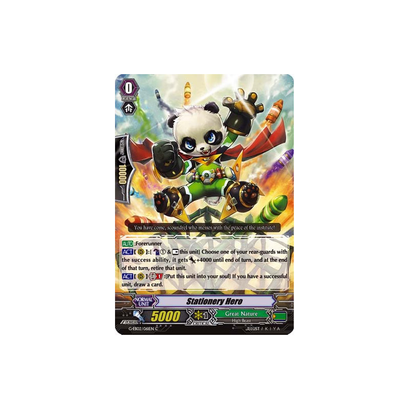 Vanguard_TCG_card_G-EB02_061EN_C_Stationery_Hero_The_AWAKENING_ZOO