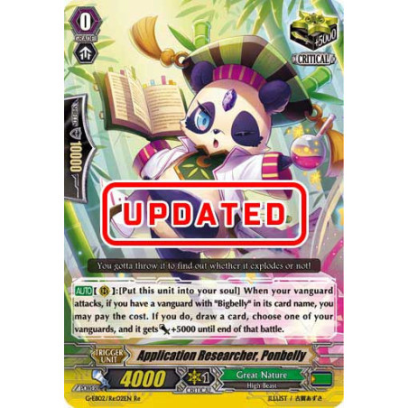 Vanguard_TCG_card_G-EB02_Re02EN_Re_Application_Researcher_Ponbelly_The_AWAKENING_ZOO