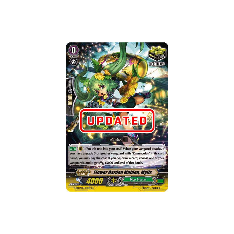 Vanguard_TCG_card_G-EB02_Re03EN_Re_Flower_Garden_Maiden_Mylis_The_AWAKENING_ZOO