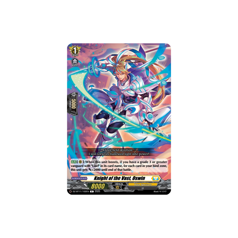 Vanguard_TCG_card_DZ-BT11_102EN_C_Knight_of_the_Vast_Oswin_Symphony_of_Might_Bloom