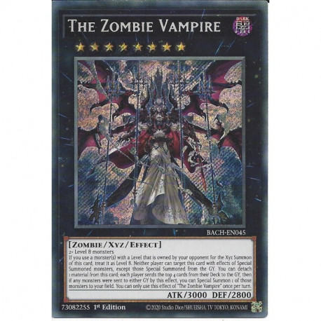 The Zombie Vampire bach-en045 1st Edition Secret Rare Yu-Gi-Oh! NEW
