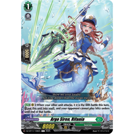 Vanguard_TCG_card_DZ-BT11_106EN_C_Argo_Siren_Rifania_Symphony_of_Might_Bloom
