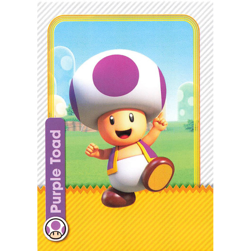 050 Toad And Toadette Card Purple Toad Super Mario Super Mario Trading Card Panini 3700