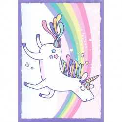 090 Stickers unicornios