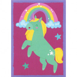 110 Stickers unicornios
