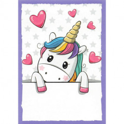 144 Stickers unicornios