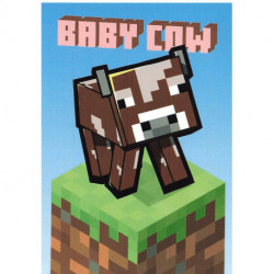 166 BLOCK CARD  Baby Cow