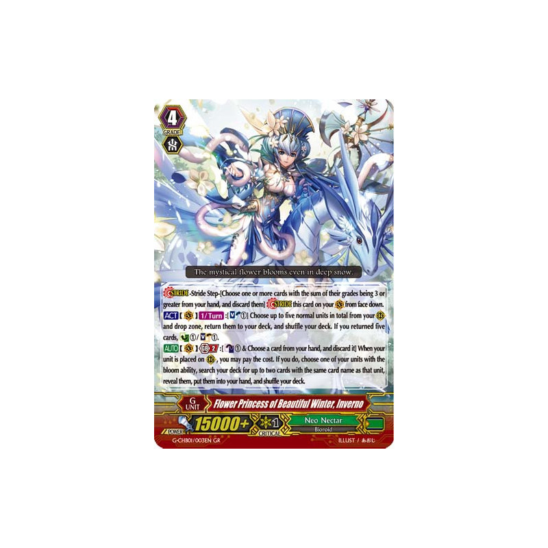 Vanguard_TCG_card_G-CHB01_003EN_RRR_Flower_Princess_of_Beautiful_Winter_Inverno_TRY3_NEXT