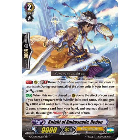 Vanguard_TCG_card_G-CHB01_012EN_RR_Knight_of_Ambuscade_Redon_TRY3_NEXT