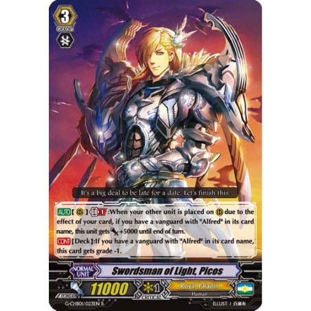 Vanguard_TCG_card_G-CHB01_023EN_R_Swordsman_of_Light_Picos_TRY3_NEXT