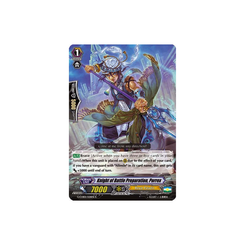 Vanguard_TCG_card_G-CHB01_028EN_R_Knight_of_Battle_Preparation_Porrex_TRY3_NEXT