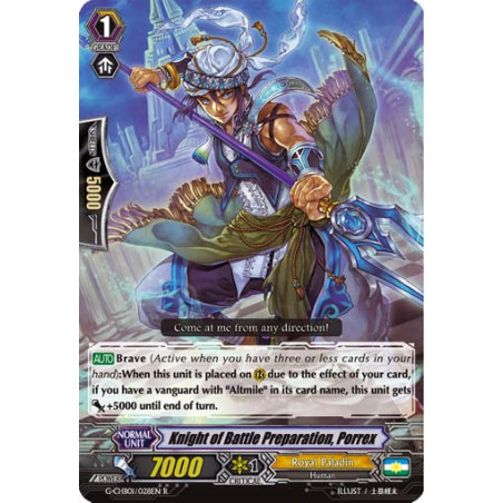 Vanguard_TCG_card_G-CHB01_028EN_R_Knight_of_Battle_Preparation_Porrex_TRY3_NEXT