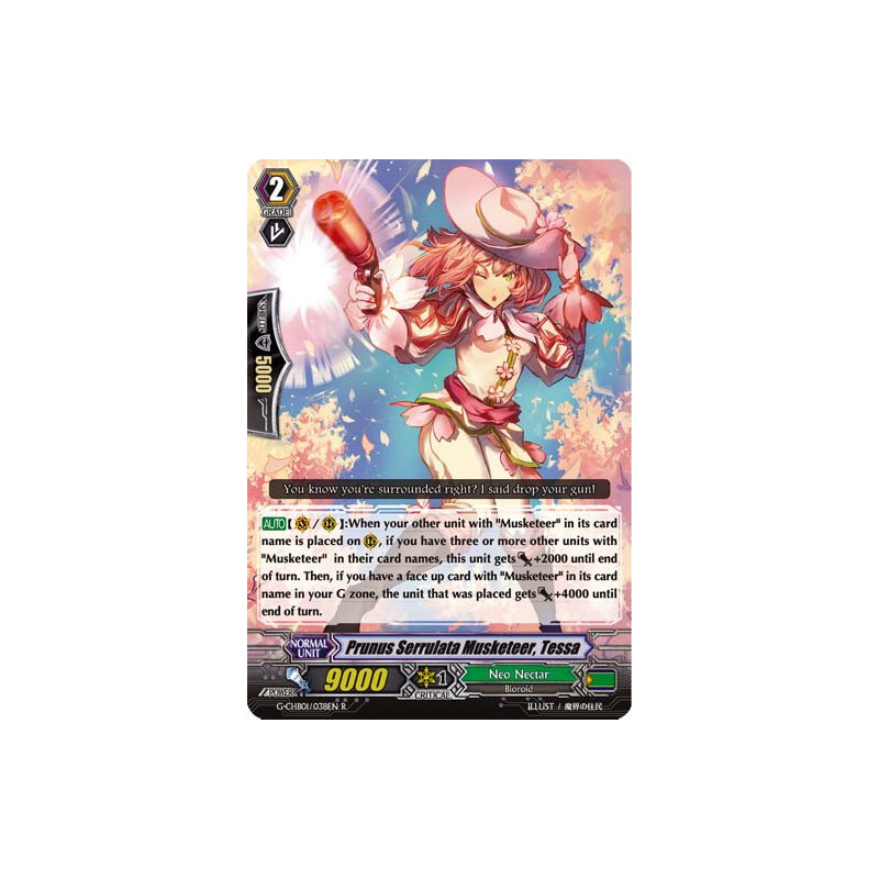 Vanguard_TCG_card_G-CHB01_038EN_R_Prunus_Serrulata_Musketeer_Tessa_TRY3_NEXT