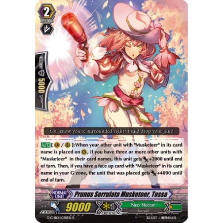 Vanguard_TCG_card_G-CHB01_038EN_R_Prunus_Serrulata_Musketeer_Tessa_TRY3_NEXT