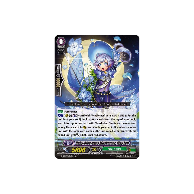 Vanguard_TCG_card_G-CHB01_071EN_C_Baby-blue-eyes_Musketeer_May_Len_TRY3_NEXT