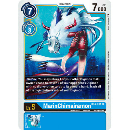 Digimon_TCG_BT4-031_MarineChimairamon_Rare_Great_Legend_Card_Game