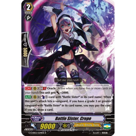 Vanguard_TCG_card_G-CHB02_024EN_R_Battle_Sister_Crepe_E_ARE_TRINITY_DRAGON
