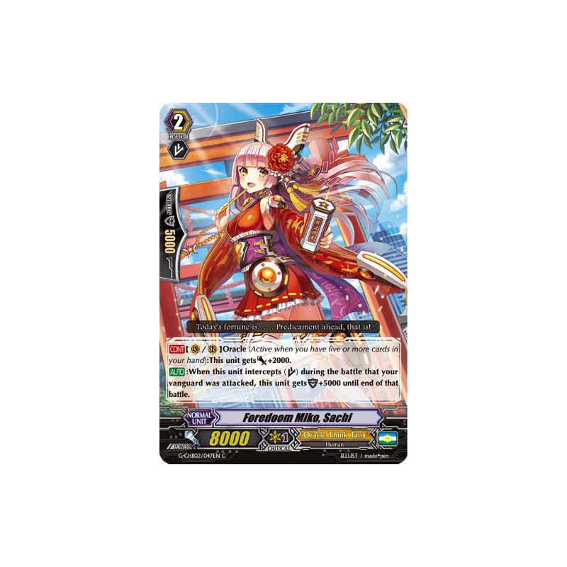 Vanguard_TCG_card_G-CHB02_047EN_C_Foredoom_Miko_Sachi_E_ARE_TRINITY_DRAGON
