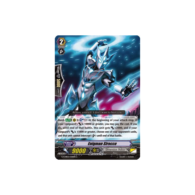 Vanguard_TCG_card_G-CHB02_056EN_C_Enigman_Sirocco_E_ARE_TRINITY_DRAGON