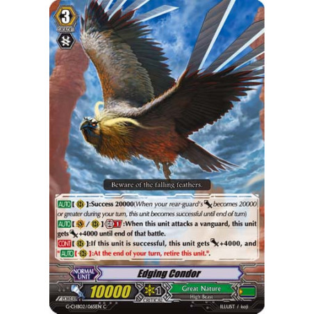 Vanguard_TCG_card_G-CHB02_065EN_C_Edging_Condor_E_ARE_TRINITY_DRAGON