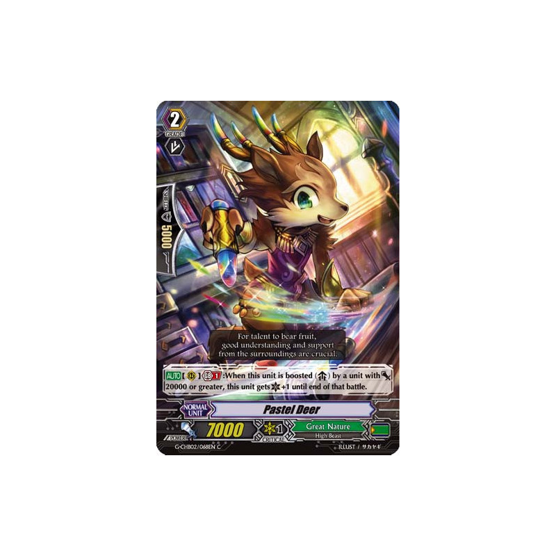 Vanguard_TCG_card_G-CHB02_068EN_C_Pastel_Deer_E_ARE_TRINITY_DRAGON