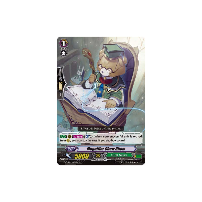 Vanguard_TCG_card_G-CHB02_070EN_C_Magnifier_Chow_Chow_E_ARE_TRINITY_DRAGON