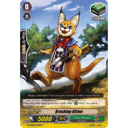 Vanguard_TCG_card_G-CHB02_074EN_C_Brushing_Kitten_E_ARE_TRINITY_DRAGON