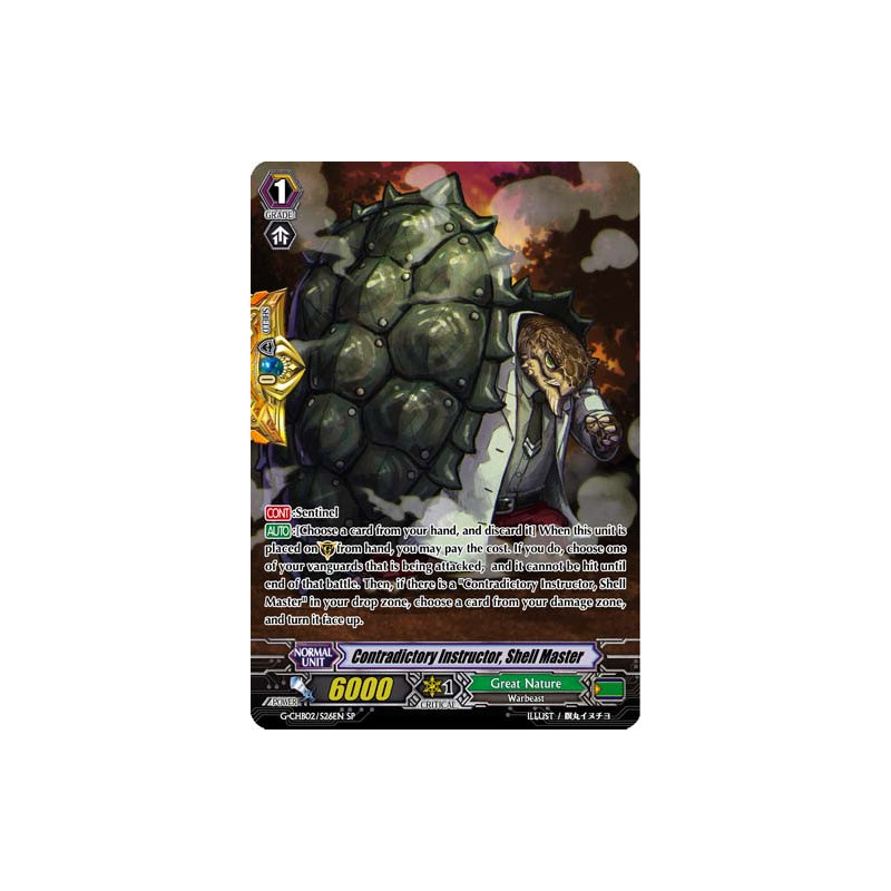 Vanguard_TCG_card_G-CHB02_S26EN_SP_Contradictory_Instructor_Shell_Master_E_ARE_TRINITY_DRAGON