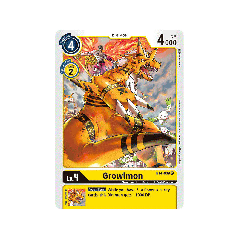 Digimon_TCG_BT4-039_Growlmon_Common_Great_Legend_Card_Game