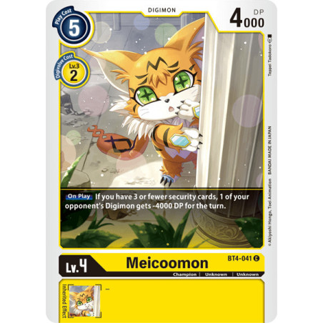 Digimon_TCG_BT4-041_Meicoomon_Common_Great_Legend_Card_Game