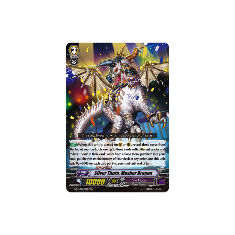 Vanguard_TCG_card_G-CHB03_031EN_C_Silver_Thorn_Masher_Dragon_Rummy_Labyrinth_Under_the_Moonlight