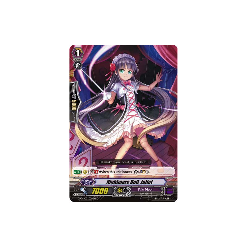 Vanguard_TCG_card_G-CHB03_038EN_C_Nightmare_Doll_Juliet_Rummy_Labyrinth_Under_the_Moonlight