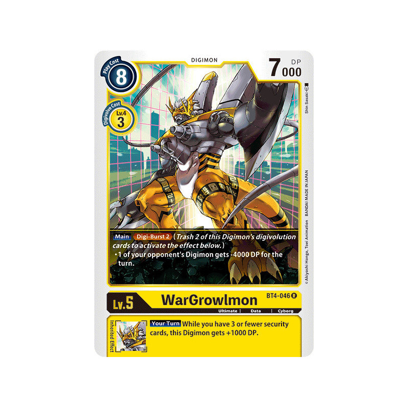 Digimon_TCG_BT4-046_WarGrowlmon_Rare_Great_Legend_Card_Game