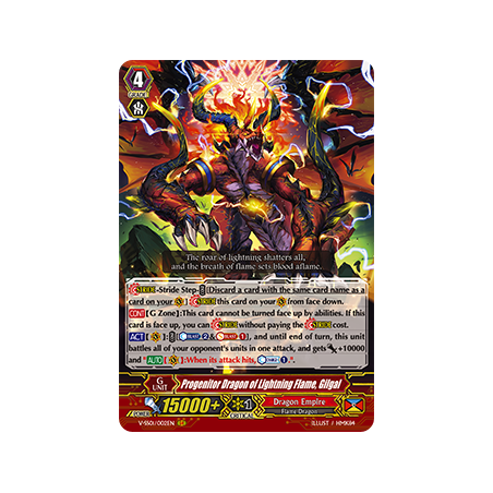 Vanguard_TCG_card_V-SS01_002EN_GR_Progenitor_Dragon_of_Lightning_Flame_Gilgal_PREMIUM_COLLECTION_2019