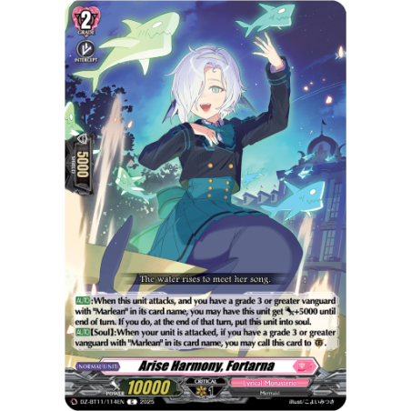 Vanguard_TCG_card_DZ-BT11_114EN_C_Arise_Harmony_Fortarna_Symphony_of_Might_Bloom